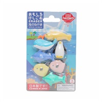 ブリスターパック消しゴム(海のなかま)