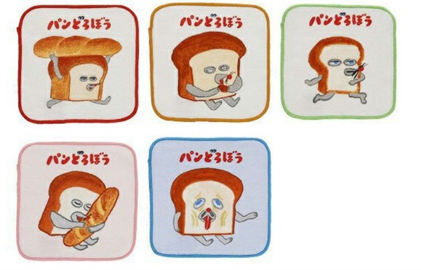 パンどろぼう　ステーショナリー&タオル ミニタオル5P パンどろぼう 4992272432015 新入園入学準備品