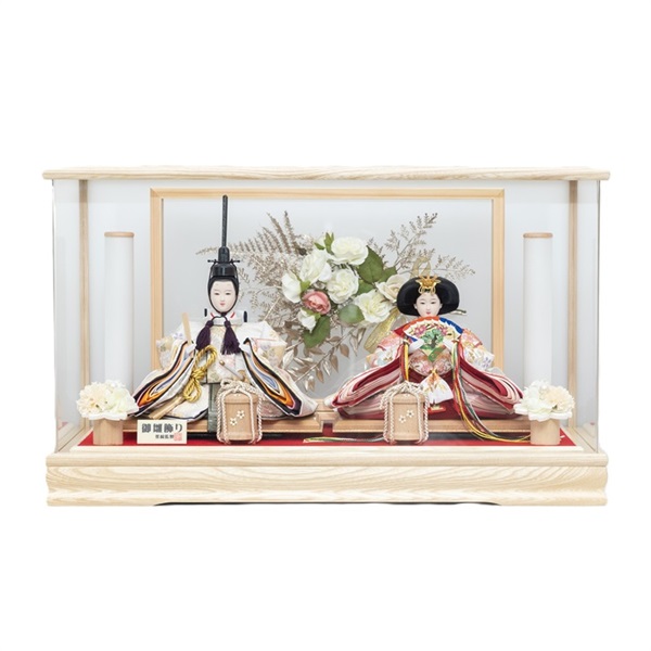 柴崎 親王ケース飾り｢花あかり」 4994142260537 ひな人形 雛人形