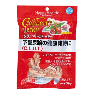 クランベリージャーキー 下部尿路の健康維持に 60g ハッピーヘルス HappyHealth アース・ペット