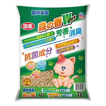 【猫茶】 猫砂楽園 森の香ダブル 7L アース・ペット | イオンスタイル
