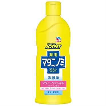 ジョイペット 薬用 マダニとノミとりシャンプー アロマブロッサムの香り 330ml JOYPET アース・ペット 【動物用医薬部外品】