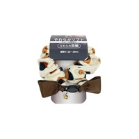 ねこモテ やわらかソフトのびーる機能付 ふわふわ首輪 ミケ/茶 Neko