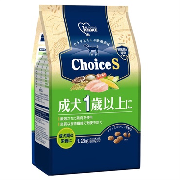 ファーストチョイス ChoiceS 成犬1歳以上に 1.2kg 1ST CHOICE アース・ペット