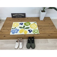 インテリアマット　フルーツMIX(イエロー-45ｘ70cm)