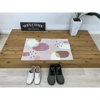 インテリアマット　シズクドット(ピンク-45ｘ70cm)