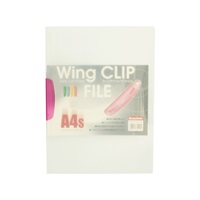ウィングクリップファイルA4(WCF‐A4S‐CR/レッド)