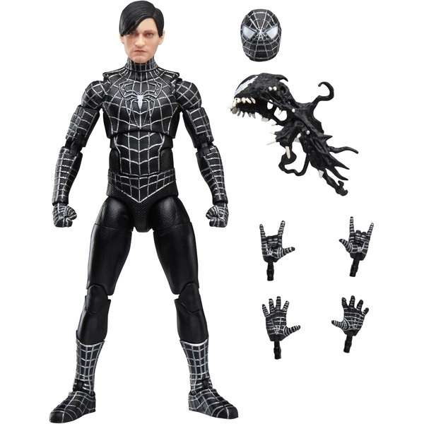 MARVEL マーベルレジェンドシリーズ スパイダーマン、『スパイダーマン 3』 コレクション用15cmアクションフィギュア、スパイダーマン シンビオート アクセサリー付き(5010996296306)