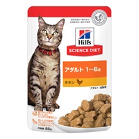 ヒルズ サイエンス・ダイエット アダルト 1～6歳成猫用 チキン ウェットパウチ 85g Hill's SCIENCE DIET 日本ヒルズ・コルゲート(85g)