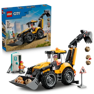 レゴ(LEGO) シティ 黄色のバックホーローダー 60480　5702018056806