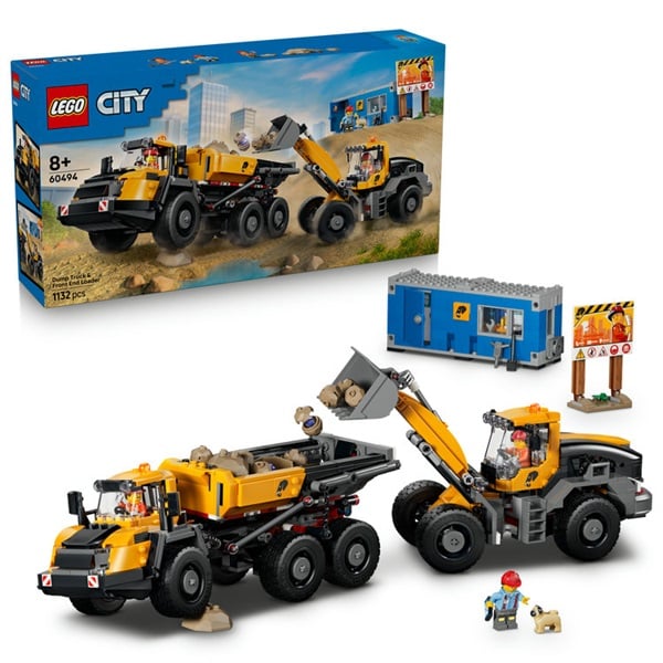 レゴ(LEGO) シティ ダンプトラックとフロントエンドローダー 60494