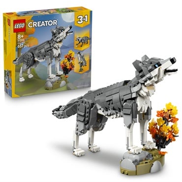 えんどれすめいど オオカミ レゴ(LEGO) クリエイター 森のどうぶつ：ハイイロオオカミ 31393