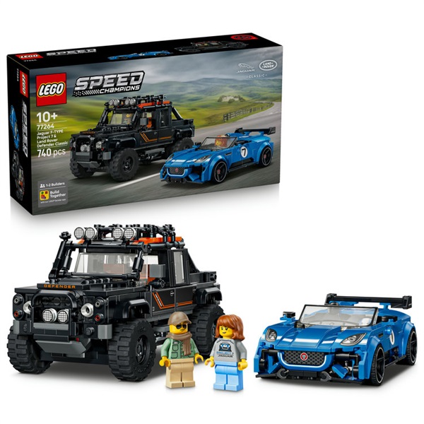 レゴ(LEGO) スピードチャンピオン Jaguar Project 7 & Land Rover Defender 77264　5702018068434(5702018068434)