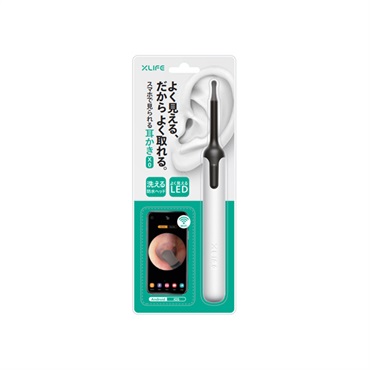 スマート見える耳かき X0 ホワイト 1個 エックスライフ XLIFE Maxevis