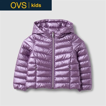 OVS KIDS(オヴィエッセ キッズ)  パープル ウルトラライト 中わたジャケット キッズ 女の子(ヒヤシンス-104cm)