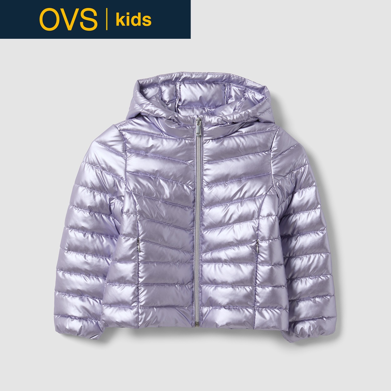 OVS KIDS(オヴィエッセ キッズ)  パープル ジャケット キッズ 女の子(オーキッドピンク-134cm)