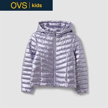OVS KIDS(オヴィエッセ キッズ)  パープル ウルトラライト 中わたジャケット キッズ 女の子(オーキッドピンク-146cm)
