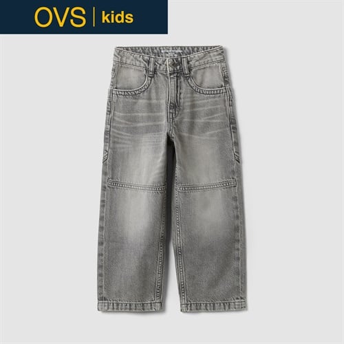 OVS KIDS(オヴィエッセ キッズ) グレーコットンリヨセル混デニムパンツ キッズ 男の子