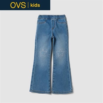 OVS KIDS(オヴィエッセ キッズ)  ストレッチコットン デニムジェギンス キッズ 女の子(ミディアムブルー-110cm)