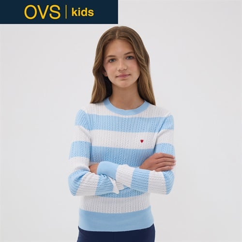 OVS KIDS(オヴィエッセ キッズ) マルチカラーレーヨン混ニットプルオーバー キッズ 女の子