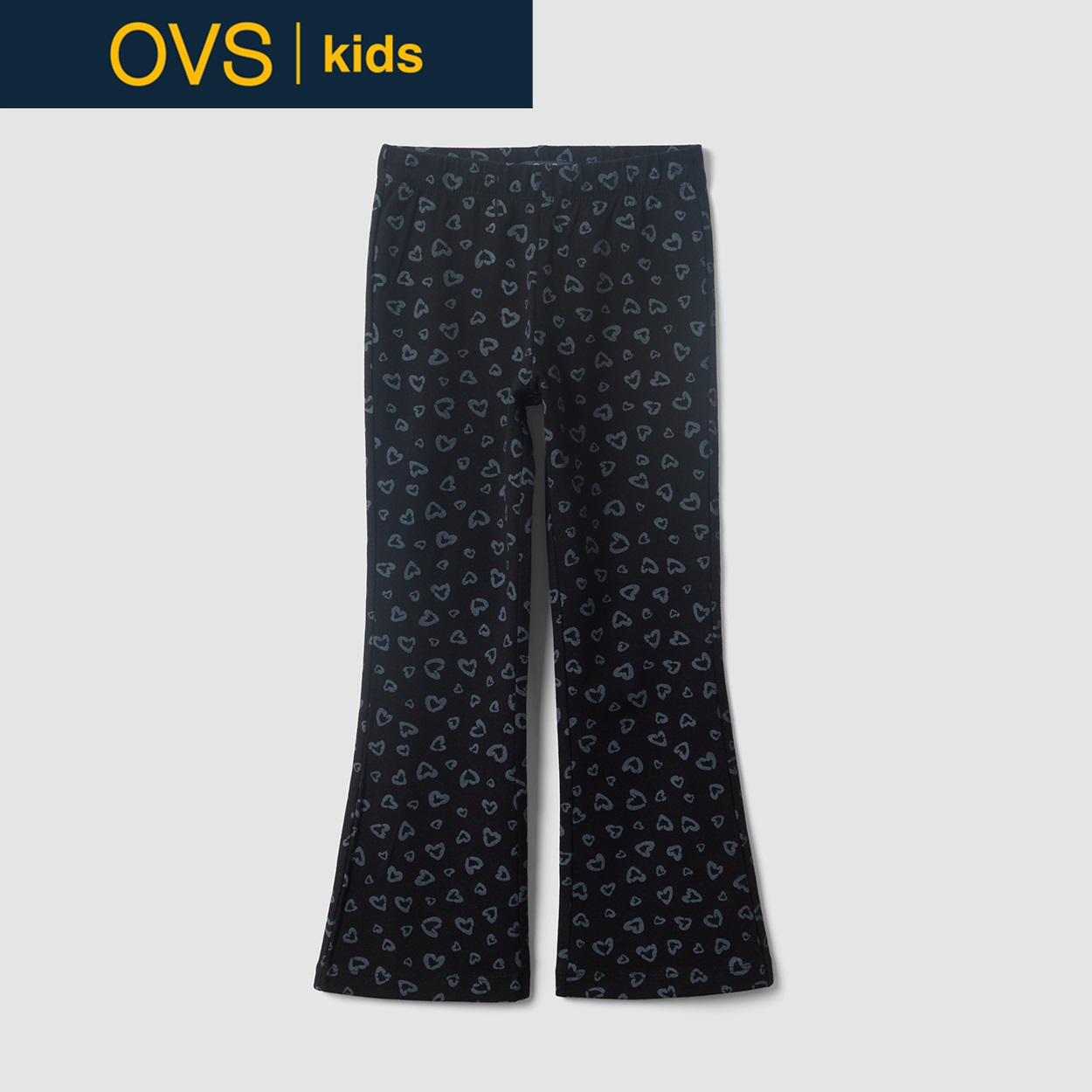 OVS KIDS(オヴィエッセ キッズ)  ブラック オーガニックコットン レギンス キッズ 女の子(ブラックビューティー-122cm)
