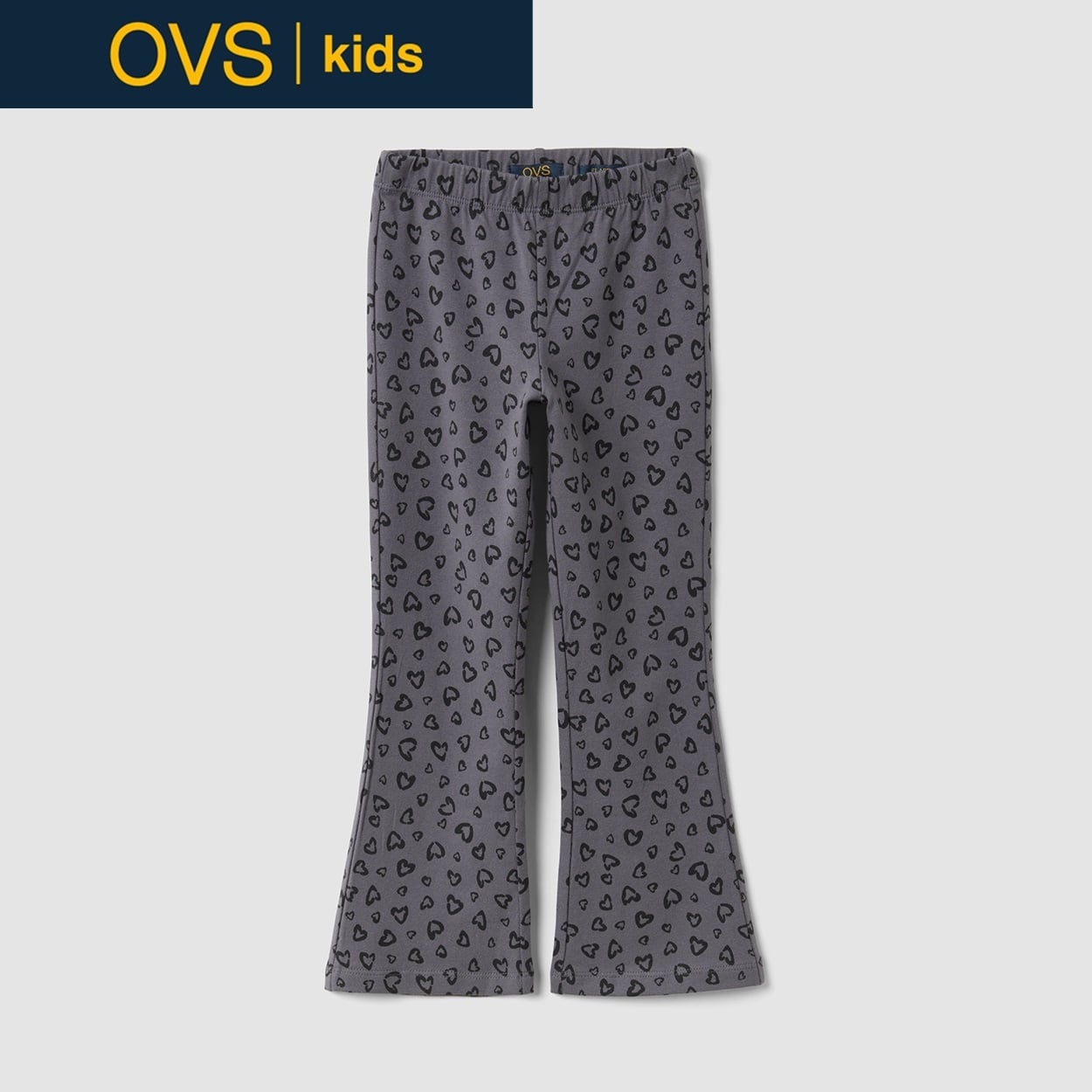 OVS KIDS(オヴィエッセ キッズ)  グレー オーガニックコットン レギンス キッズ 女の子(ポピーシード-140cm)