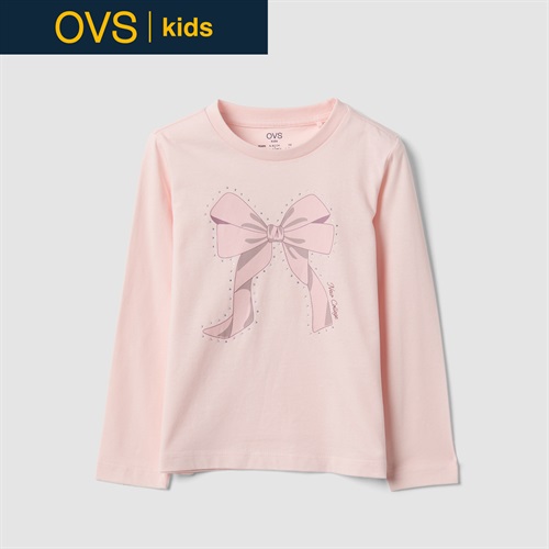 OVS KIDS(オヴィエッセ キッズ)  ピンク オーガニックコットン Tシャツ キッズ 女の子