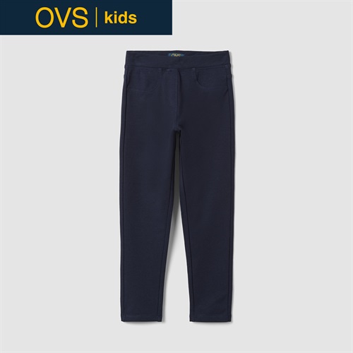 OVS KIDS(オヴィエッセ キッズ)  ブルー オーガニックコットン レギンス キッズ 女の子