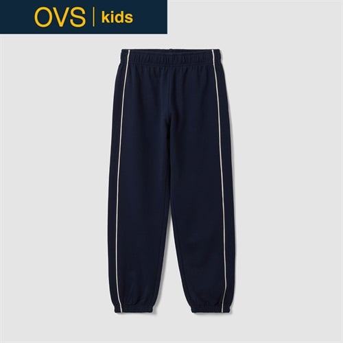 OVS KIDS(オヴィエッセ キッズ) ブルーオーガニックコットンジョガーパンツ キッズ 男の子