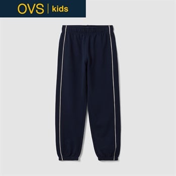 OVS KIDS(オヴィエッセ キッズ) ブルーオーガニックコットンジョガーパンツ キッズ 男の子(ムードインディゴ-110cm)