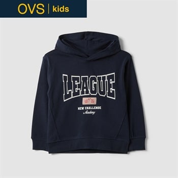 OVS KIDS(オヴィエッセ キッズ) ブルーピュアコットンパーカー キッズ 男の子(ムードインディゴ-110cm)