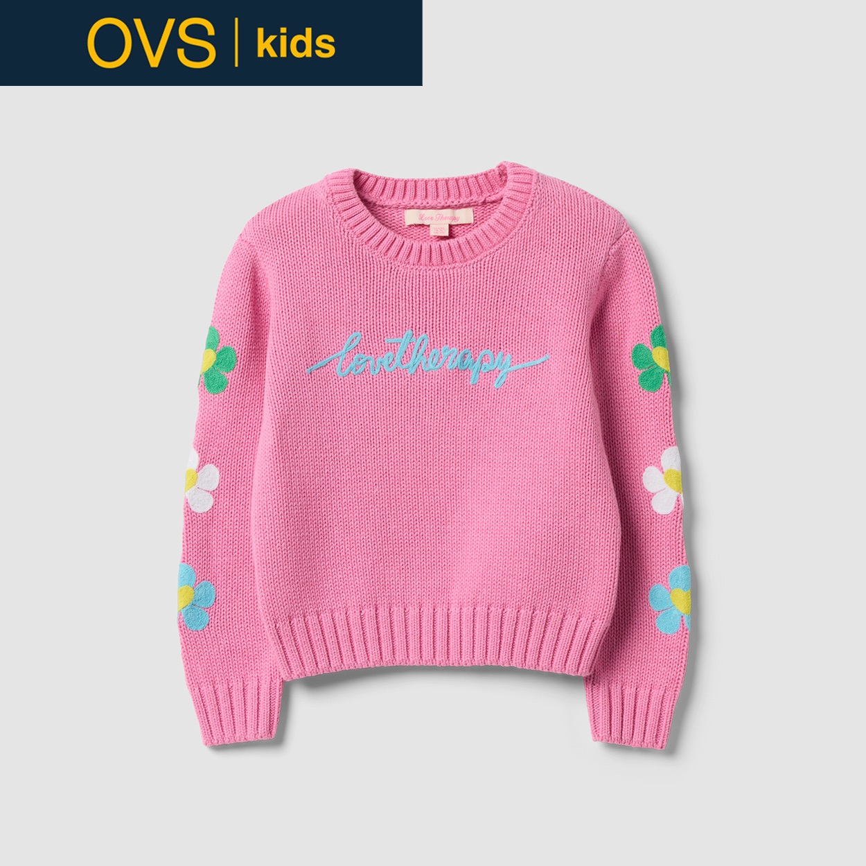 OVS KIDS(オヴィエッセ キッズ)  ピンク コットン混 トップス キッズ 女の子(ピンク-134cm)