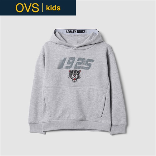 OVS KIDS(オヴィエッセ キッズ) グレーコットンレーヨン混パーカー キッズ 男の子