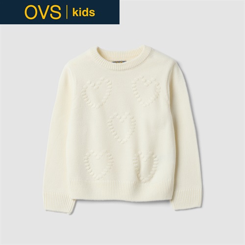 OVS KIDS(オヴィエッセ キッズ)  ホワイト セーター キッズ 女の子