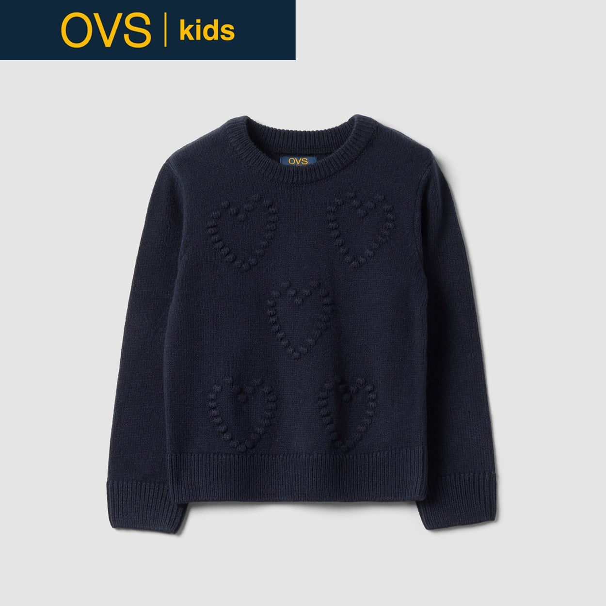 OVS KIDS(オヴィエッセ キッズ)  ブルー セーター キッズ 女の子(シーボーンブルー-140cm)