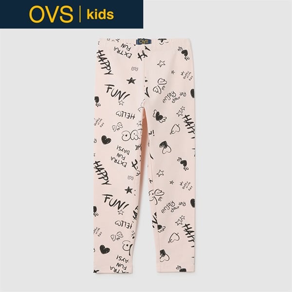 OVS KIDS(オヴィエッセ キッズ) ストレッチレギンス ピンク 女の子 キッズ 104cm-140cm(ピンク-140cm)