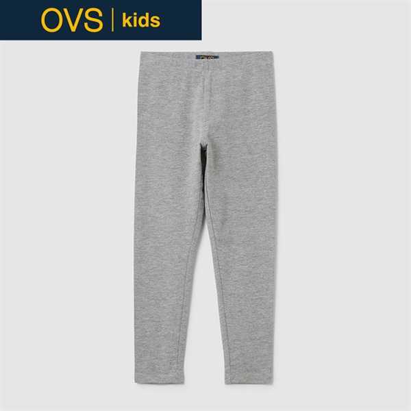 OVS KIDS(オヴィエッセ キッズ) スキニーレギンス グレー 女の子 キッズ 104cm-140cm(ライトグレー-128cm)