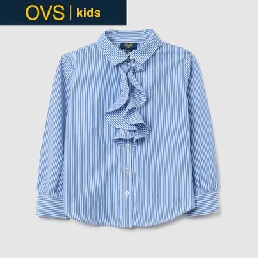 OVS KIDS(オヴィエッセ キッズ) フリル付きストライプシャツ
