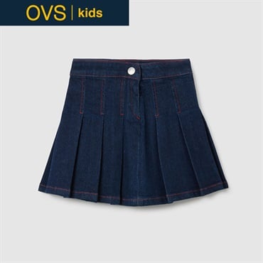 OVS KIDS(オヴィエッセ キッズ) デニムプリーツスカート 女の子 キッズ 104cm-140cm