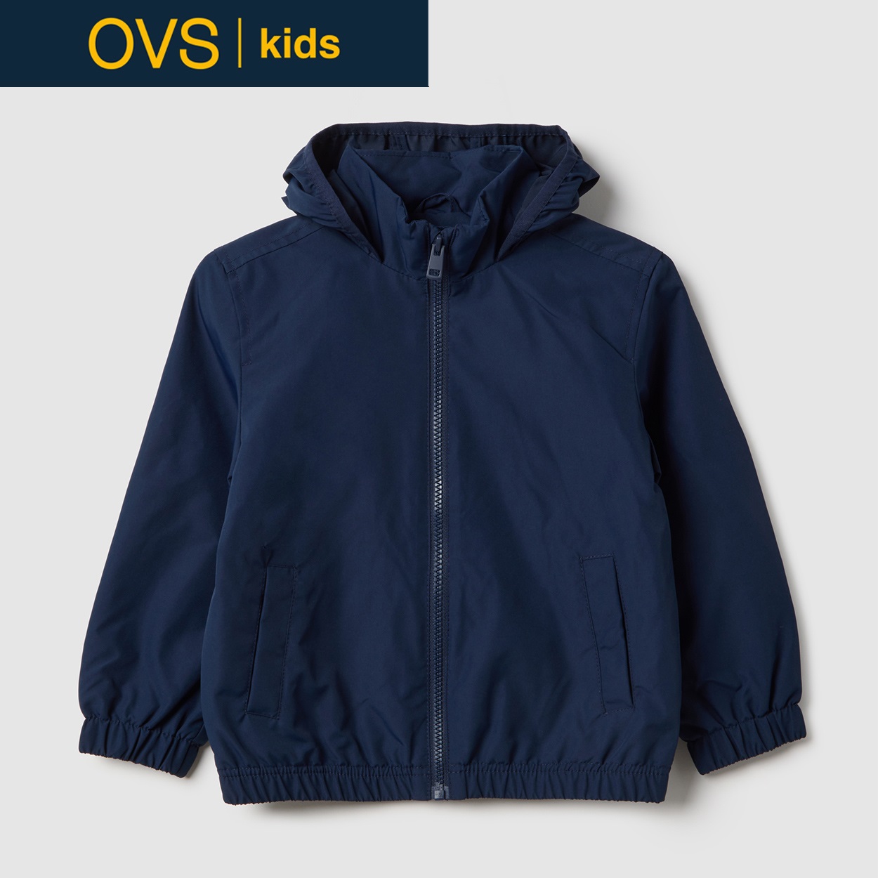 OVS KIDS(オヴィエッセ キッズ) レインジャケット 男の子 キッズ(ネイビー-122cm)
