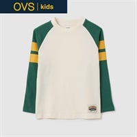 OVS KIDS(オヴィエッセ キッズ) ラグラン長袖Tシャツ 男の子 キッズ 104cm-140cm(キナリ-104cm)