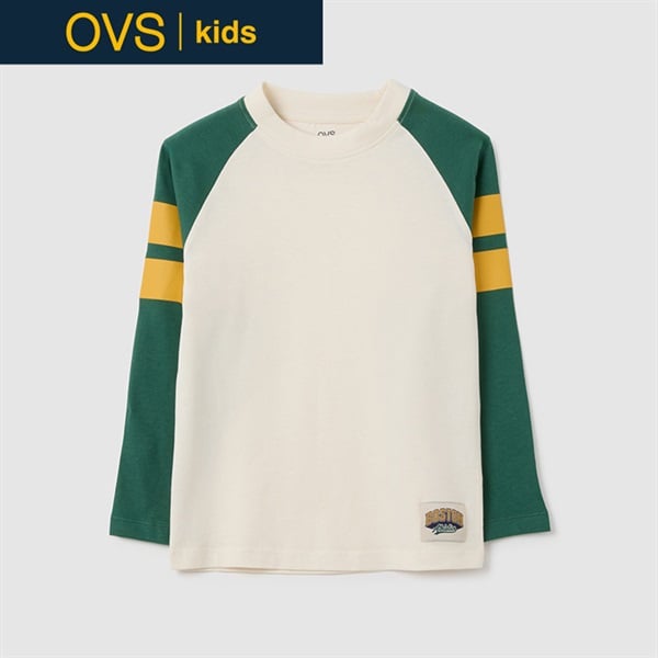 OVS KIDS(オヴィエッセ キッズ) ラグラン長袖Tシャツ 男の子 キッズ 104cm-140cm(キナリ-134cm)