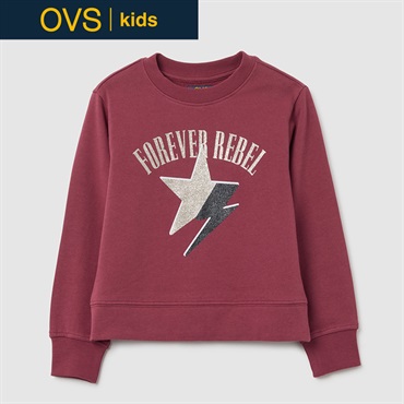 OVS KIDS(オヴィエッセ キッズ) ロックテイストトレーナー 女の子 キッズ 104cm-140cm