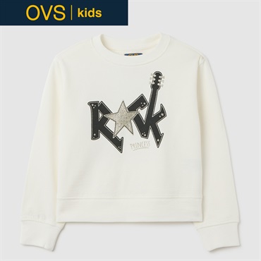 OVS KIDS(オヴィエッセ キッズ) ロックテイストトレーナー 女の子 キッズ 104cm-140cm