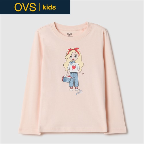 OVS KIDS(オヴィエッセ キッズ) プリント長袖Tシャツ 女の子 キッズ