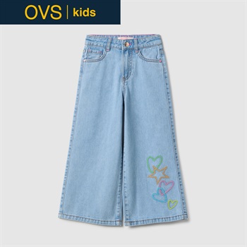 OVS KIDS(オヴィエッセ キッズ) ラブセラピーデニムパンツ 女の子 キッズ(ライトブルー-110cm)