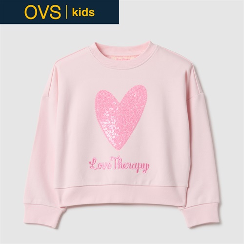 OVS KIDS(オヴィエッセ キッズ) ラブセラピーハートトレーナー 女の子 キッズ