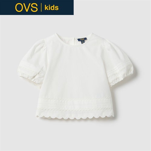 OVS KIDS(オヴィエッセ キッズ) レースパフスリーブブラウス 女の子 キッズ