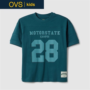 OVS KIDS(オヴィエッセ キッズ) ナンバリングTシャツ 男の子 キッズ(グリーン-146cm)