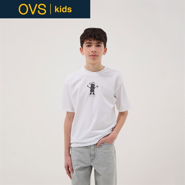 OVS KIDS(オヴィエッセ キッズ) ホワイト ピュアコットン オーバー